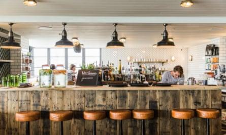 Bar at Gara Rock East Portlemouth Near Salcombe Devon