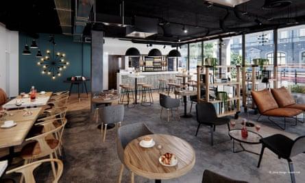 Due East bar , East London Hotel