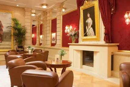 Der Eingangsbereich im Hotel Kaiserin Elisabeth, Wien. 