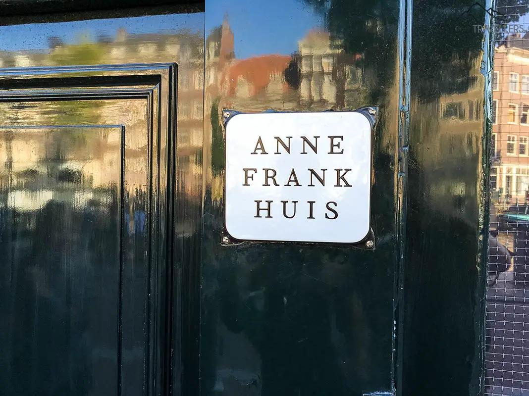 The entrance to the Anne Frank house