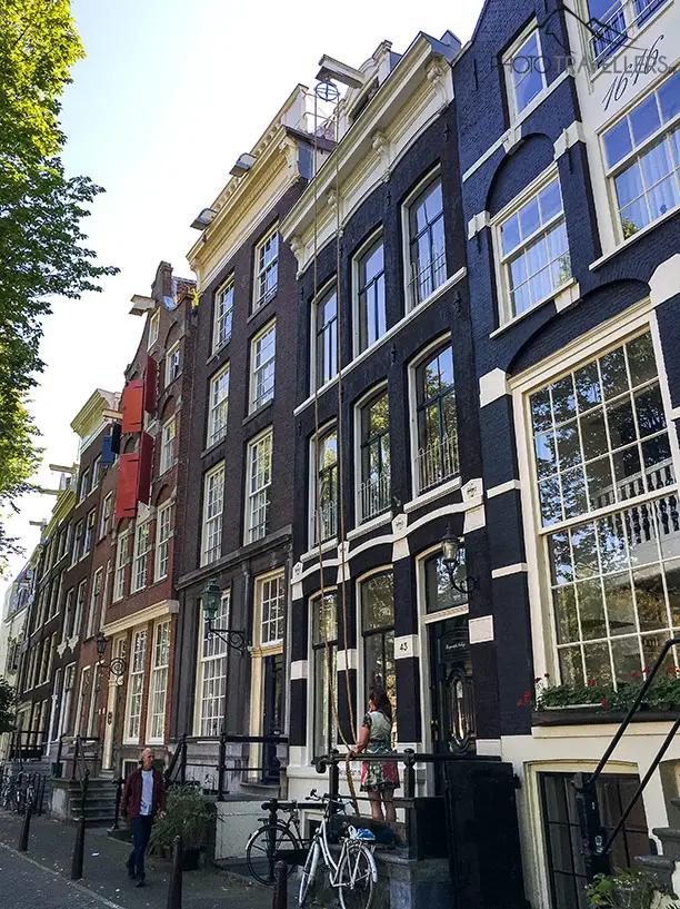 Facades of houses in Amsterdam