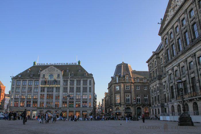 Plaza Dam en la ruta de Ámsterdam en 2 días
