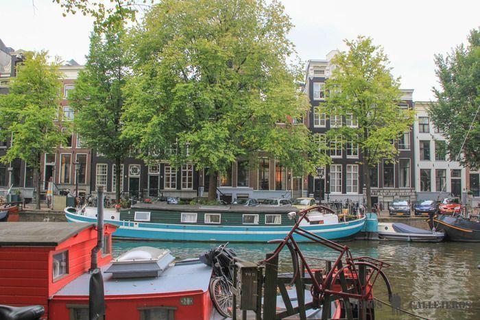Casas flotantes del Ámsterdam en dos días
